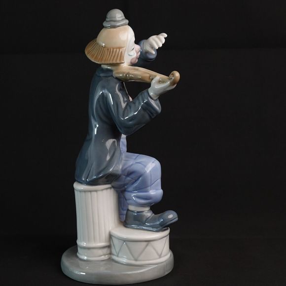 VTG Paul Sebastian Clown Porcelain Figurine Playing Violin Made In Mexico 1992 - Picture 5 of 16